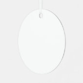 Creëer je eigen witte Metal Circle Ornament (Voorkant links)