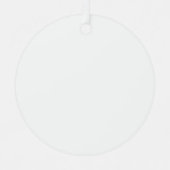 Creëer je eigen witte Metal Circle Ornament (Voorkant)