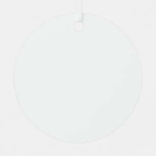 Creëer je eigen witte Metal Circle Ornament