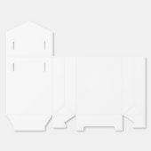 Creëer je eigen witte personaliseerbaar bedankdoosjes (Ongevouwen)