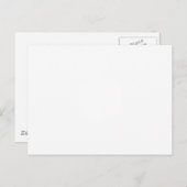 Creëer je eigen witte personaliseerbaar briefkaart (Voorkant / Achterkant)