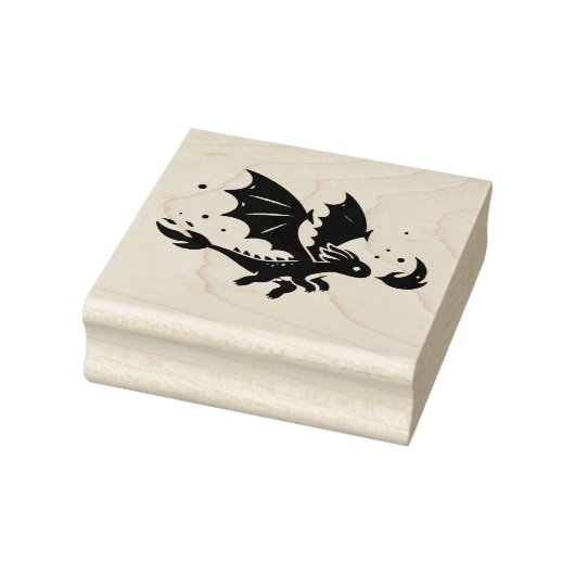 Creëer Je Eigen Woeste Vuurdraak Jong Rubberstempel (Stempel)