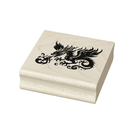 Creëer Je Eigen Woeste Vuurdraak Rubberstempel (Stempel)