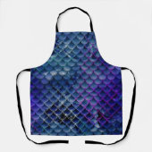 Creëer Je eigen zeemeermin Glitter Mam Vriendin Schort (Voorkant)