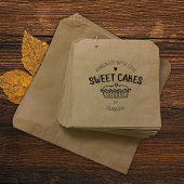 Creëer je eigen zelfgemaakte zoete taarten rubberstempel