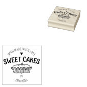 Creëer je eigen zelfgemaakte zoete taarten rubberstempel (Gestempeld)
