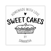 Creëer je eigen zelfgemaakte zoete taarten rubberstempel (Afrduk)