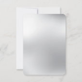 Creëer je eigen zilvergrijs RSVP kaartje (Achterkant)