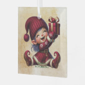 Creëer je eigen  zoete kerstgnoom glas ornament (Voorkant links)