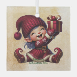 Creëer je eigen  zoete kerstgnoom glas ornament