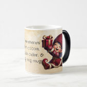 Creëer je eigen  zoete kerstgnoom magische mok (Voorkant rechts)