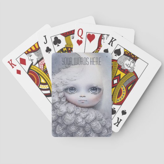 Creëer Je eigen zoete maanboom Pokerkaarten (Achterkant)