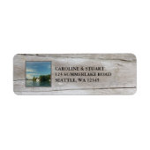 Creëer je eigen zomervakantie thuis etiket (Voorkant)