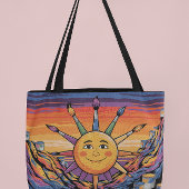 Creëer Je eigen zonneschijn canvas tas