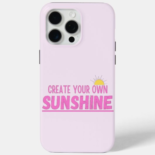 Creëer Je Eigen Zonneschijn Case-Mate iPhone Case (Achterkant)