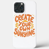 Creëer je eigen zonneschijn Case-Mate iPhone case (Achterkant)