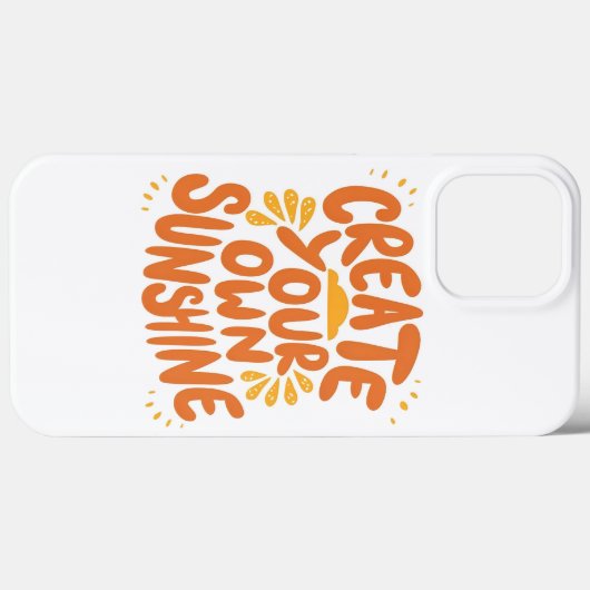 Creëer je eigen zonneschijn Case-Mate iPhone case (Achterkant (horizontaal))