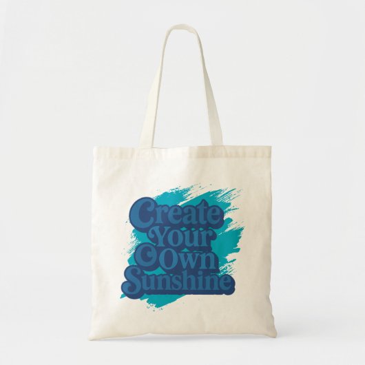 Creëer Je Eigen Zonneschijn Retro faboolous Tote Bag (Voorkant)