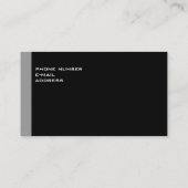 creëer je eigen zwart, mooi en modern visitekaartje (Achterkant)