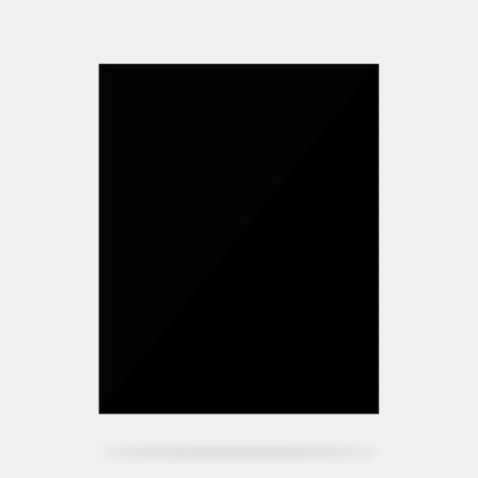 Creëer Je eigen zwarte acryl teken Bord (Voorkant)