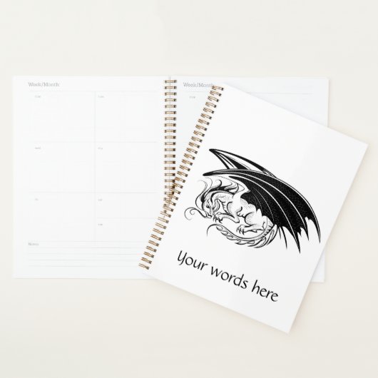 Creëer Je eigen zwarte draak Planner (Display)