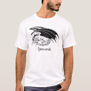 Creëer Je Eigen Zwarte Draak T-shirt