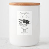 Creëer Je eigen zwarte draak Voedselcontainer Etiket (Voorkant)