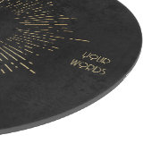 Creëer Je Eigen Zwarte En Gouden Hemelse Mandala Snijplank (Hoek)