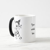 Creëer Je eigen zwarte Ganesh fluit Magische Mok (Voorkant links)