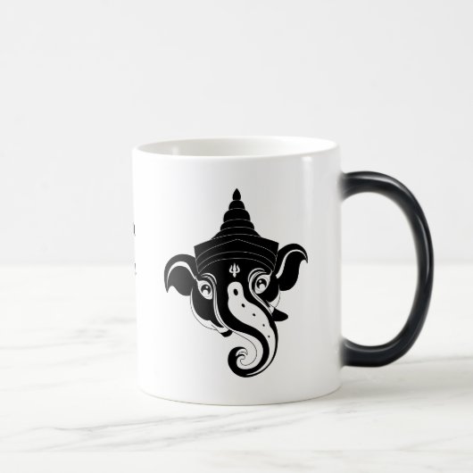 Creëer Je eigen zwarte Ganesh Magische Mok (Rechts)