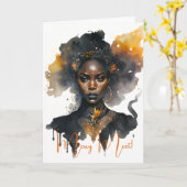 Creëer Je eigen zwarte heks Kaart (Gele Bloem)