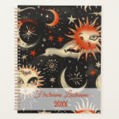 Creëer Je eigen zwarte Sinaasappel Celestial Magic Planner (Voorkant)