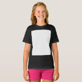 Creëer je eigen zwarte T-shirt op maat (Voorkant volledig)