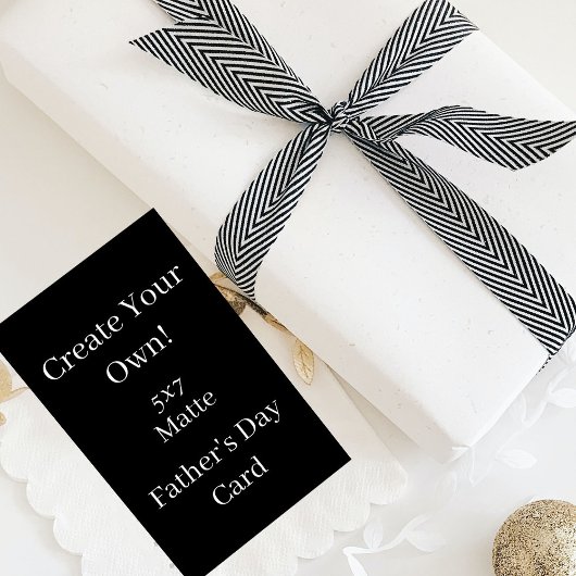 Creëer je eigen zwarte Vaderdag Kaart
