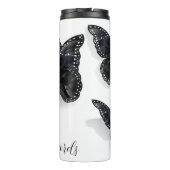 Creëer Je eigen zwarte vlinders Thermosbeker (Achterkant)