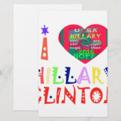 Creëer Je hebt een Inspirerend Hillary Love Quote Briefpapier (Voorkant / Achterkant)