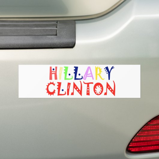 Creëer Je hebt een Inspirerend Hillary Love Quote Bumpersticker (Op auto)