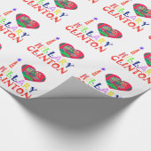 Creëer Je hebt een Inspirerend Hillary Love Quote Cadeaupapier (Hoek)