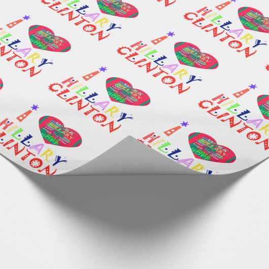 Creëer Je hebt een Inspirerend Hillary Love Quote Cadeaupapier (Hoek)