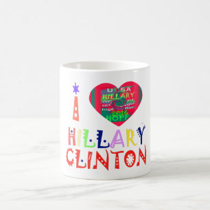 Creëer Je hebt een Inspirerend Hillary Love Quote Koffiemok