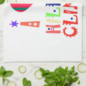 Creëer Je hebt een Inspirerend Hillary Love Quote Theedoek (Gevouwen)