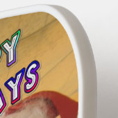 Creëer Je hebt een vrolijk kerstfeest zonder zegen Pickleball Paddle (Links Detail)