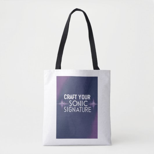 Creëer je sonische handtekening optie 2 tote bag (Voorkant)