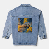 creëer je toekomstpositieve mentaliteit denim jacket (Achterkant)