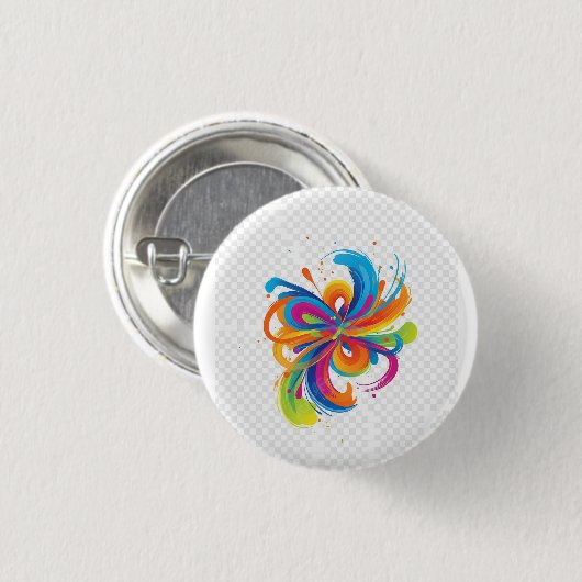 creëer je toekomstpositieve mentaliteit ronde button 3,2 cm (Voorkant /achterkant)