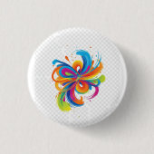 creëer je toekomstpositieve mentaliteit ronde button 3,2 cm (Voorkant)