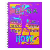 Creëer je VS hopen dat we sterker met elkaar samen Notitieboek (Voorkant)