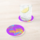 Creëer je VS hopen dat we sterker met elkaar samen Zandsteen Onderzetter (Zijkant)