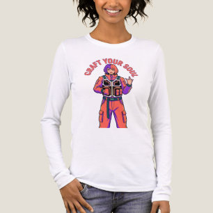 Creëer Je Ziel Lange Mouwen Tri-Blend Shirt