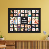 Creëer Jouw eigen 32 familie houdt van mijn fotoco Canvas Afdruk (Insitu (Woonkamer))